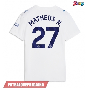 Lacne Ženy Futbalové dres Manchester City Matheus Nunes #27 2026-27 Krátky Rukáv - Tretina